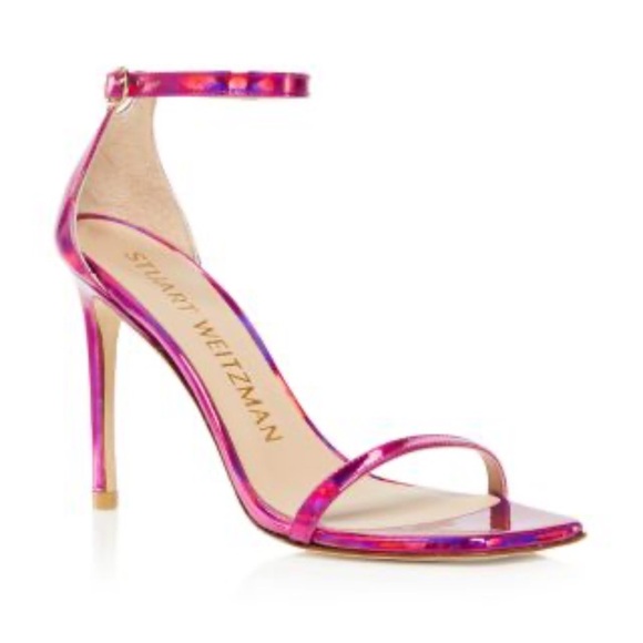 Stuart Weitzman Shoes - Stuart Weitzman Nudistcurve 100 Heels Metallic Pink Size 8 NEW